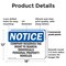 Signmission Company Reserves The Right To Search, 18 in W x Rectangle, Plastic OS-2PACK-NS-P-1218-L-15357 - alternate 5